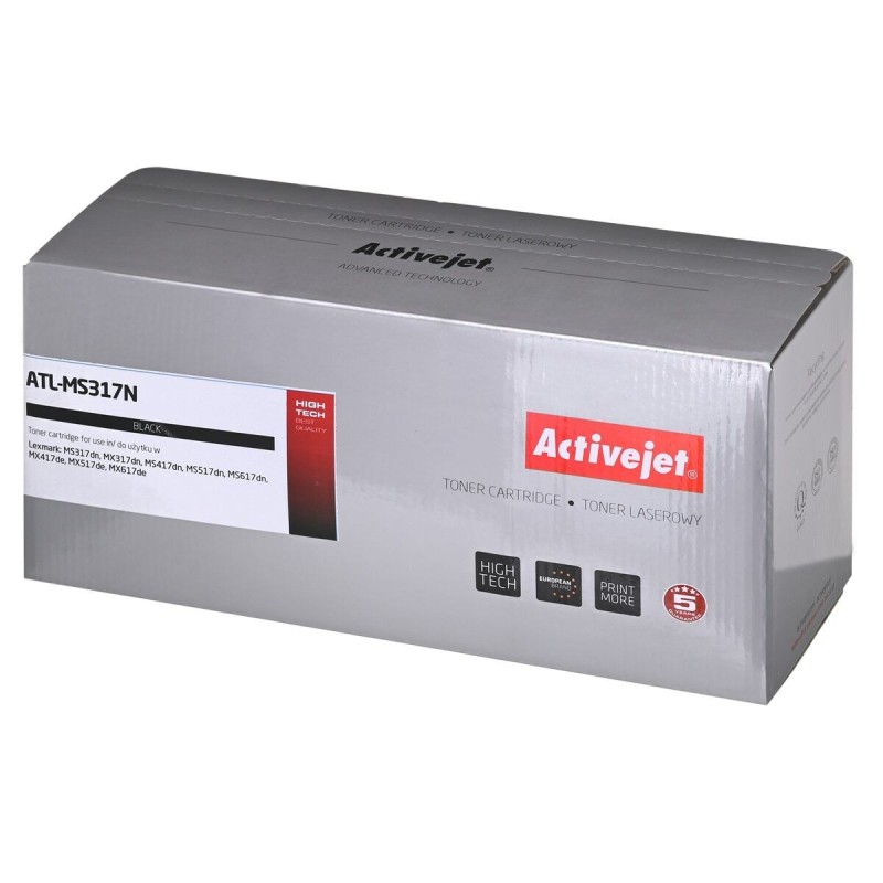 Toner Compatible Activejet Lexmark 51B2000 Noir