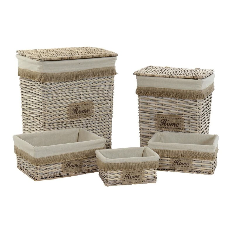 Set de basket Home ESPRIT Multicouleur 5 Pièces (5 Pièces)