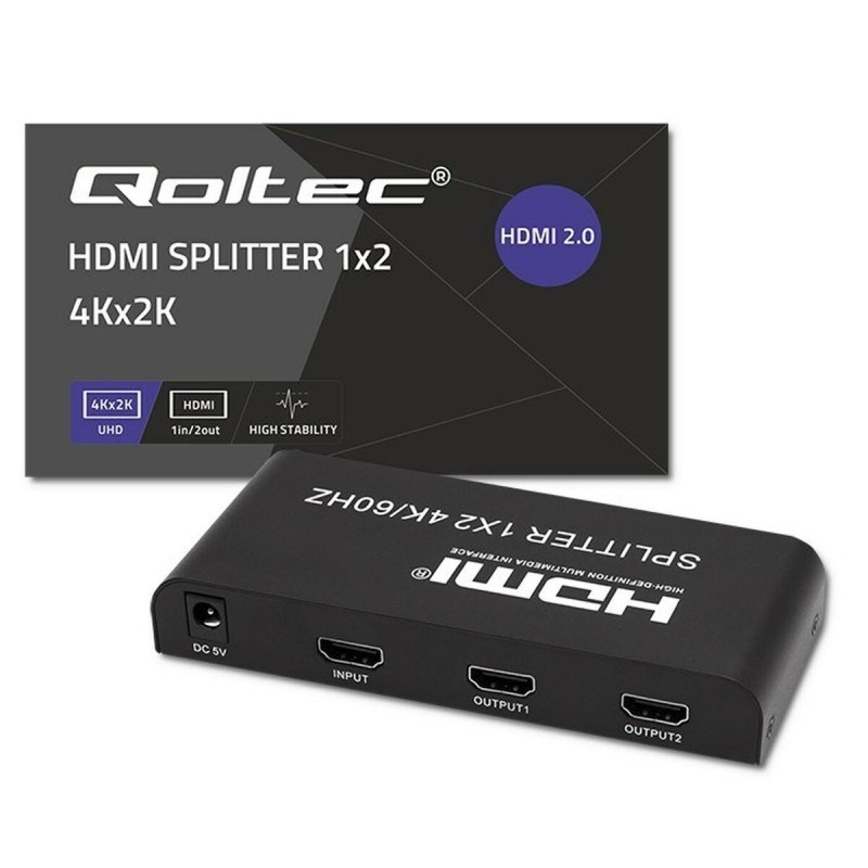 Switch HDMI Qoltec 51797 Noir