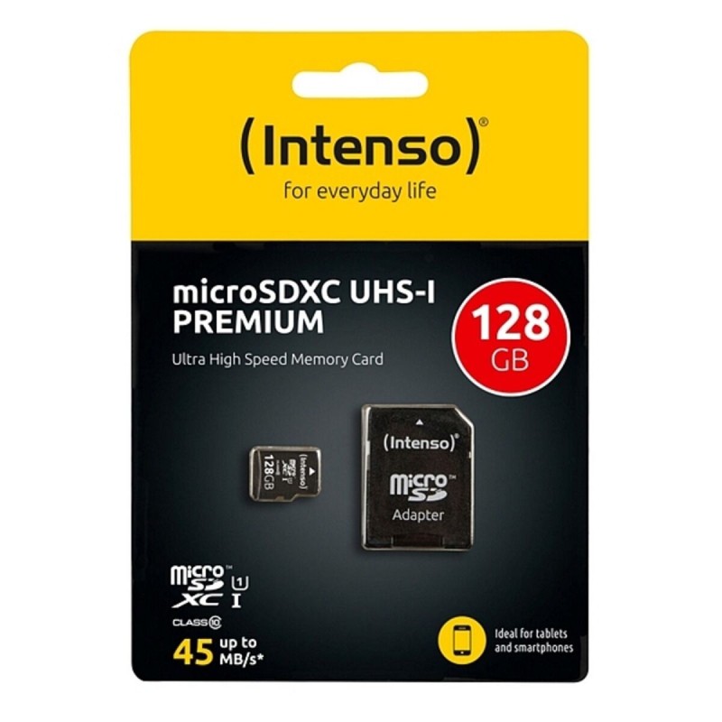 Carte Mémoire Micro SD avec Adaptateur INTENSO 34234 UHS-I XC Premium