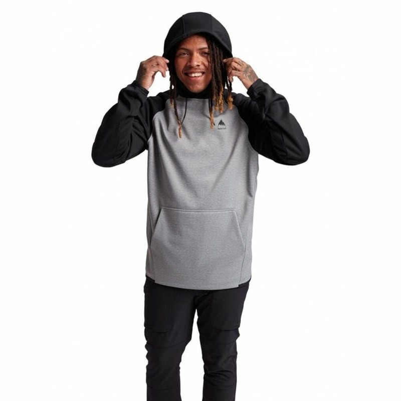 Sweat à capuche homme Burton Noir Gris