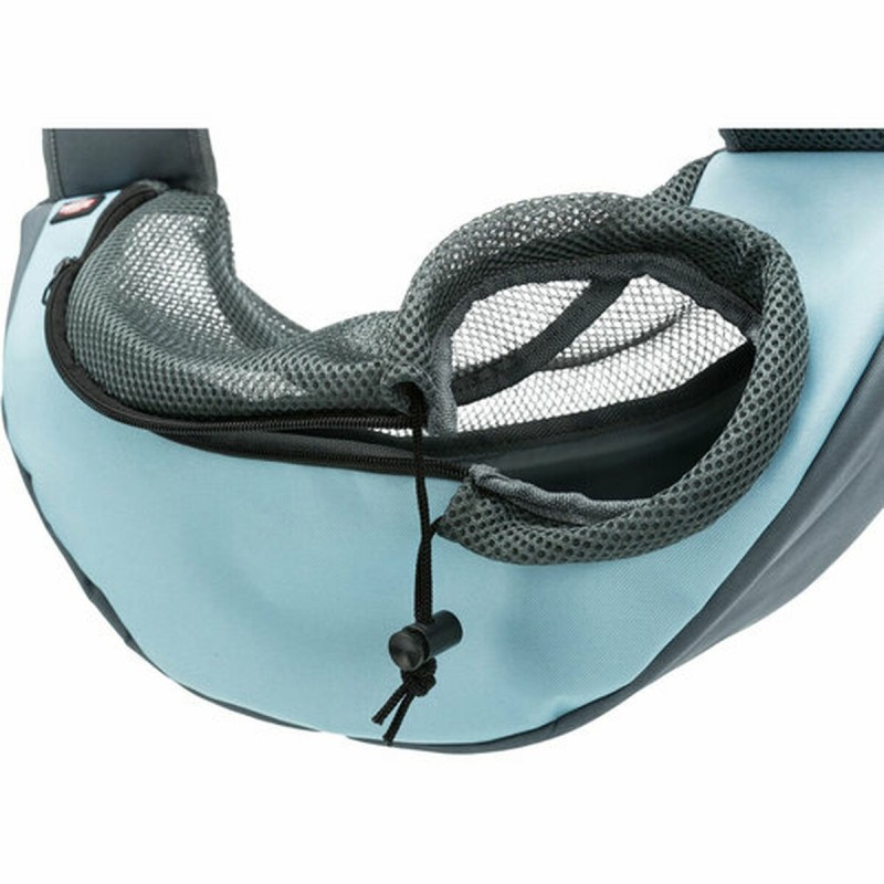 Sac en bandoulière pour animaux de compagnie Trixie Sling Bleu clair Gris clair Polyester 5 × 25 × 18 cm