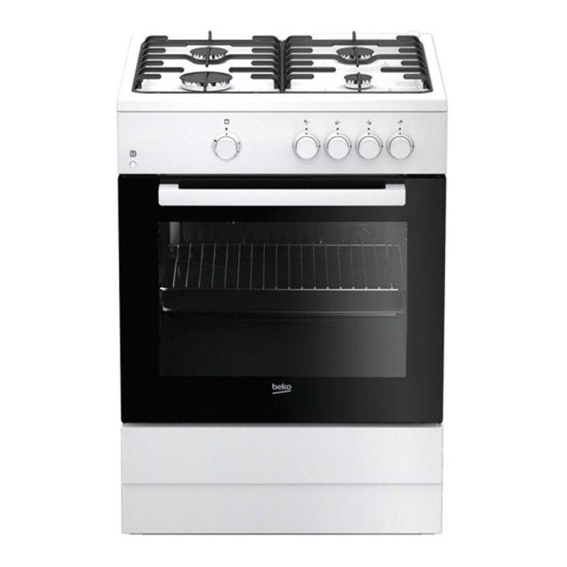 Cuisinière à Gaz BEKO FSG62000DWL Noir/Blanc