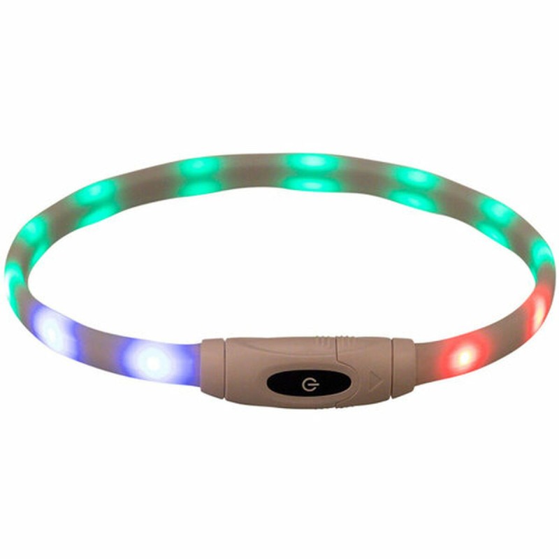 Collier à LED pour Animaux Trixie Multicouleur Silicone Plastique