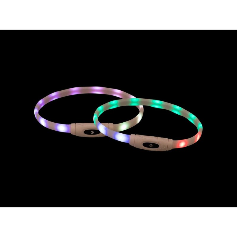 Collier à LED pour Animaux Trixie Multicouleur Silicone Plastique