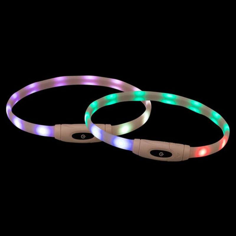 Collier à LED pour Animaux Trixie Multicouleur Silicone Plastique