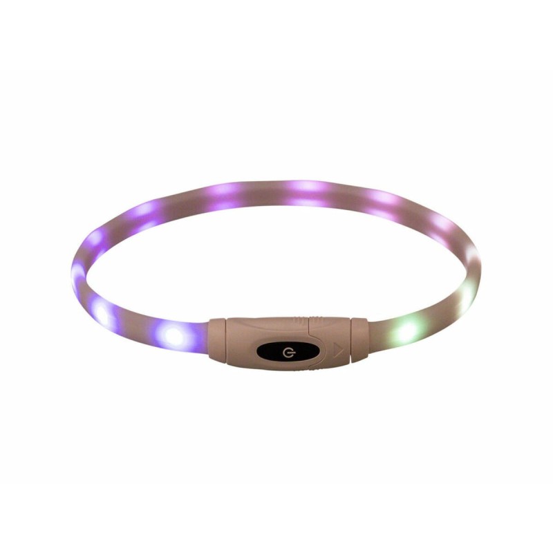 Collier à LED pour Animaux Trixie Multicouleur Silicone Plastique