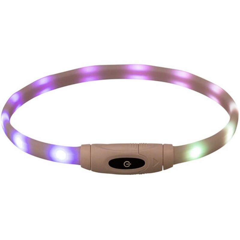 Collier à LED pour Animaux Trixie Multicouleur Silicone Plastique