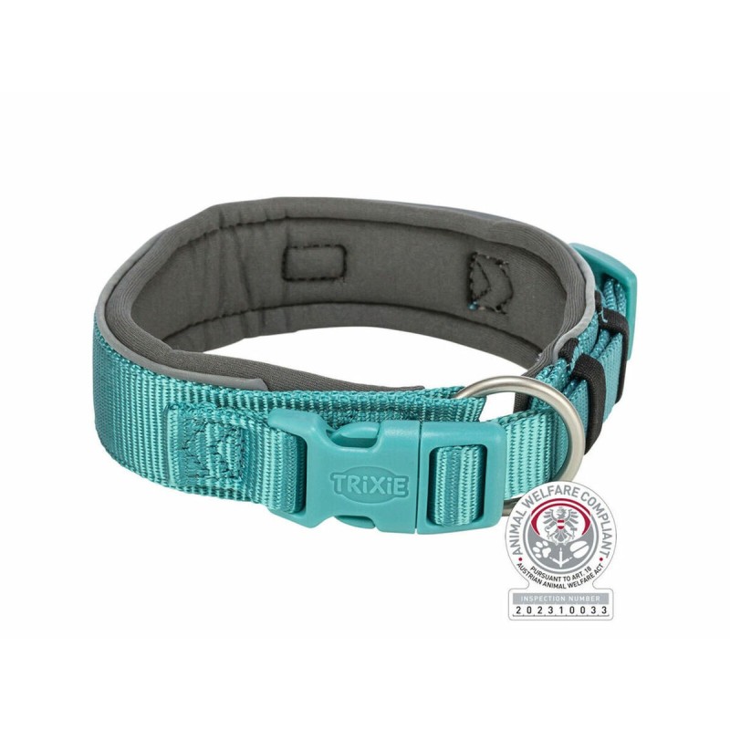 Collier pour Chien Trixie Premium Graphite Bleu clair S/M 33-42 cm