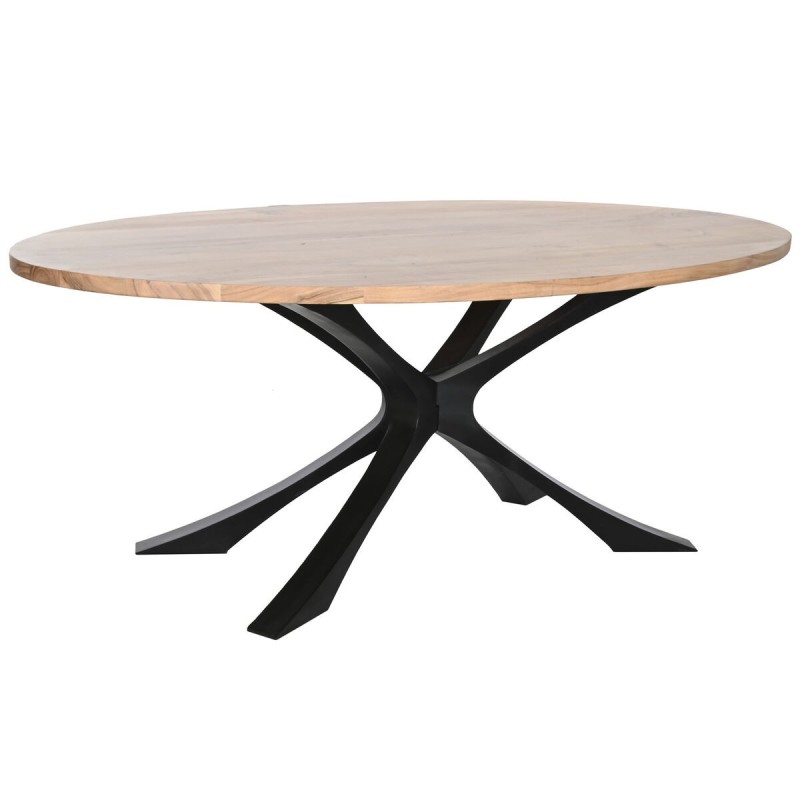 Table de Salle à Manger DKD Home Decor Métal Bois d'acacia 200 x 110 x 76 cm