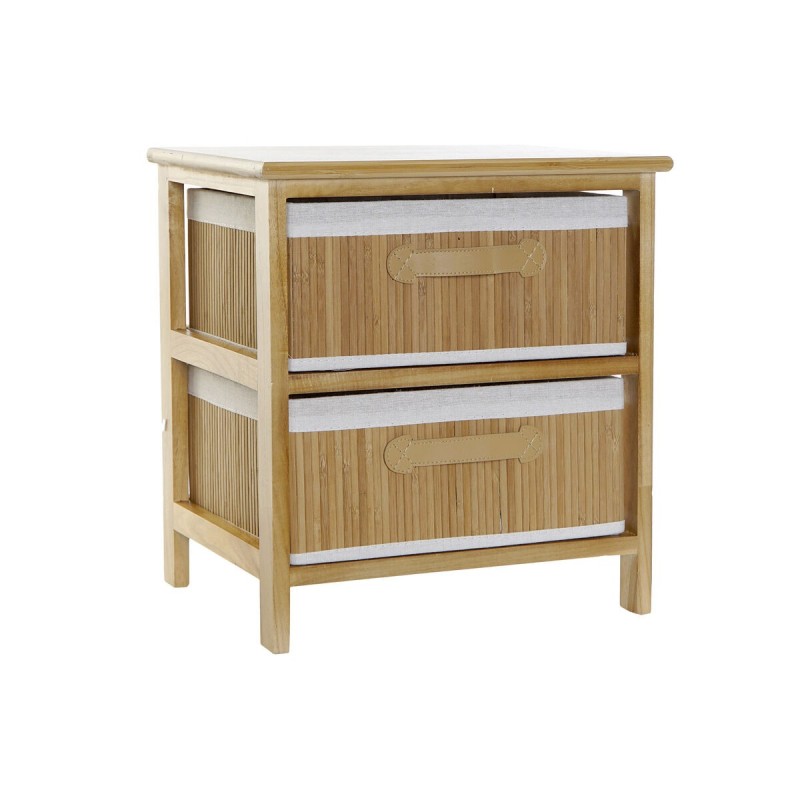 Caisson à Tiroirs DKD Home Decor Naturel Bambou Bois de paulownia 42 x 32 x 45 cm