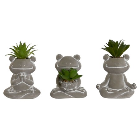 Plante décorative Home ESPRIT Polyéthylène Ciment Grenouille 7