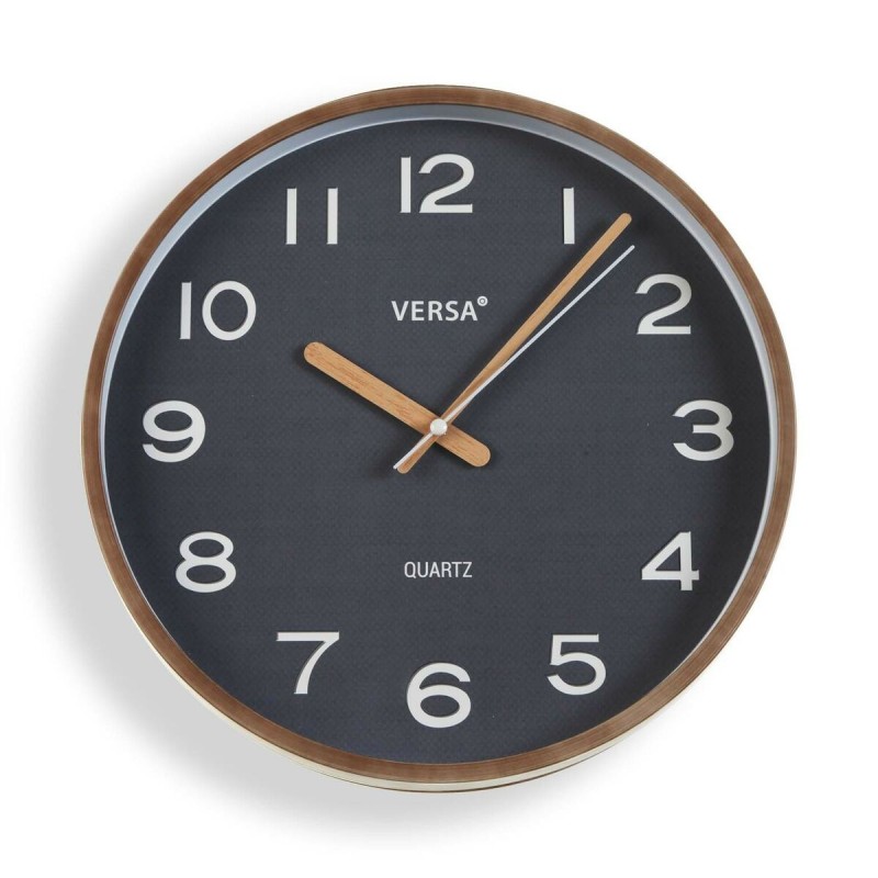 Horloge Murale Versa Gris Plastique Quartz 4