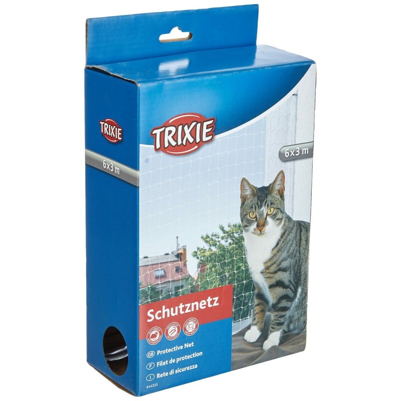 Filet de Sécurité pour Animaux de Compagnie Trixie 44333 50 x 40 x 15 cm Transparent Nylon 3 x 6 m