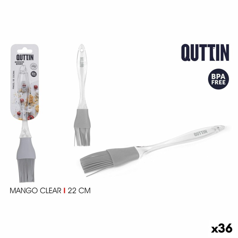 Brosse de cuisine Quttin Clear Silicone 24 x 4 x 0