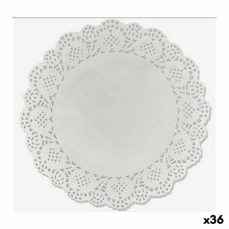 Base de gâteau Wooow Blanc Papier 24 Pièces