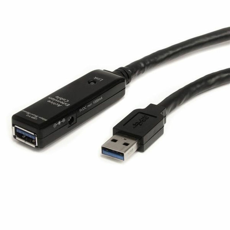 Câble USB Startech USB3AAEXT3M USB A Noir 3 m