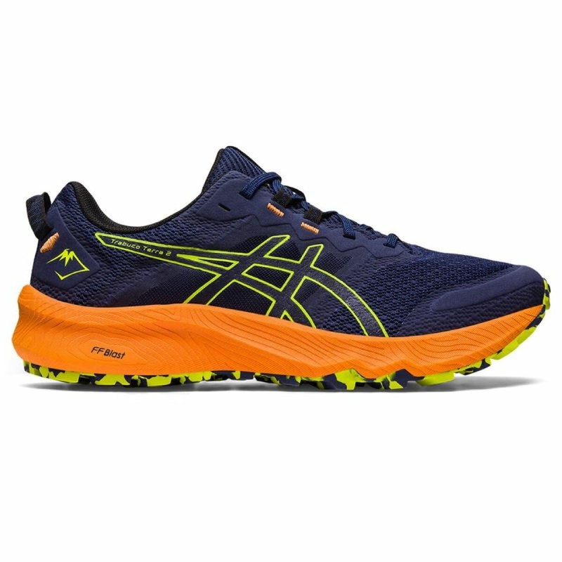 Chaussures de Running pour Adultes Asics Trabuco Terra 2 Montagne Homme Blue marine