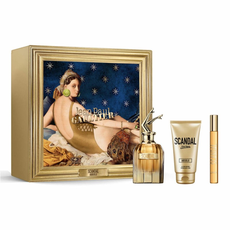 Set de Parfum Femme Jean Paul Gaultier SCANDAL 3 Pièces