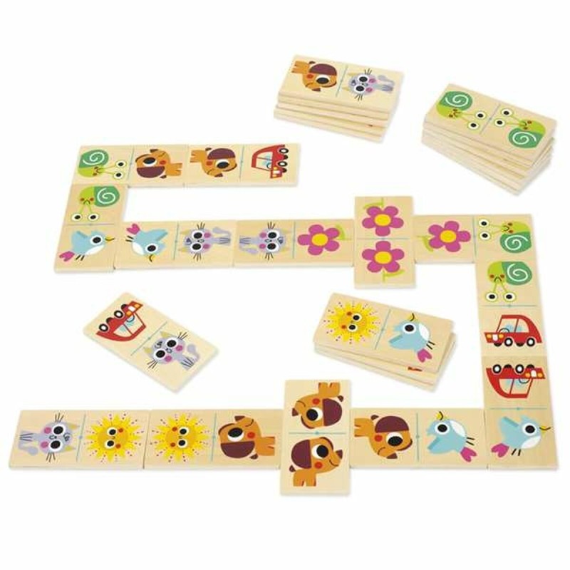 Domino Diset Bois Enfant 28 Pièces