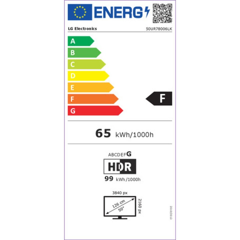 TV intelligente LG 50UR78006LK 4K Ultra HD 50" LED D-LED