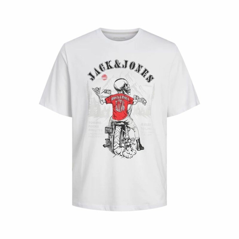 T-shirt à manches courtes homme Jack & Jones Blanc