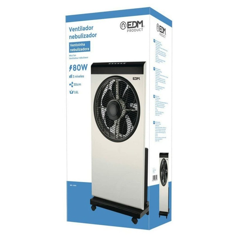 Ventilateur / Nébuliseur EDM Blanc 80 W 39 x 24 x 84 cm