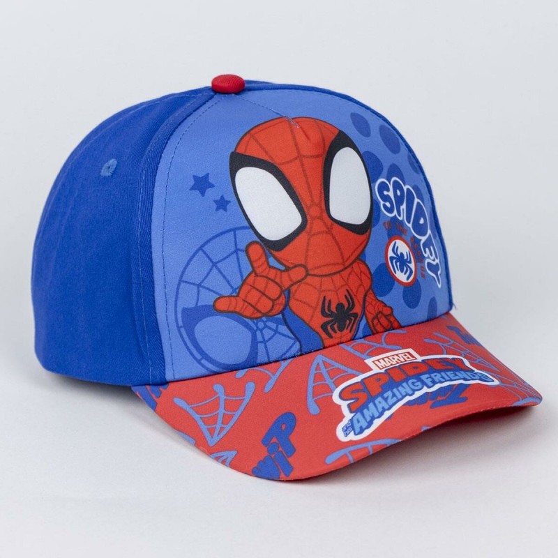 Ensemble casquette et lunettes de soleil Spidey Bleu (51 cm) 2 Pièces Rouge