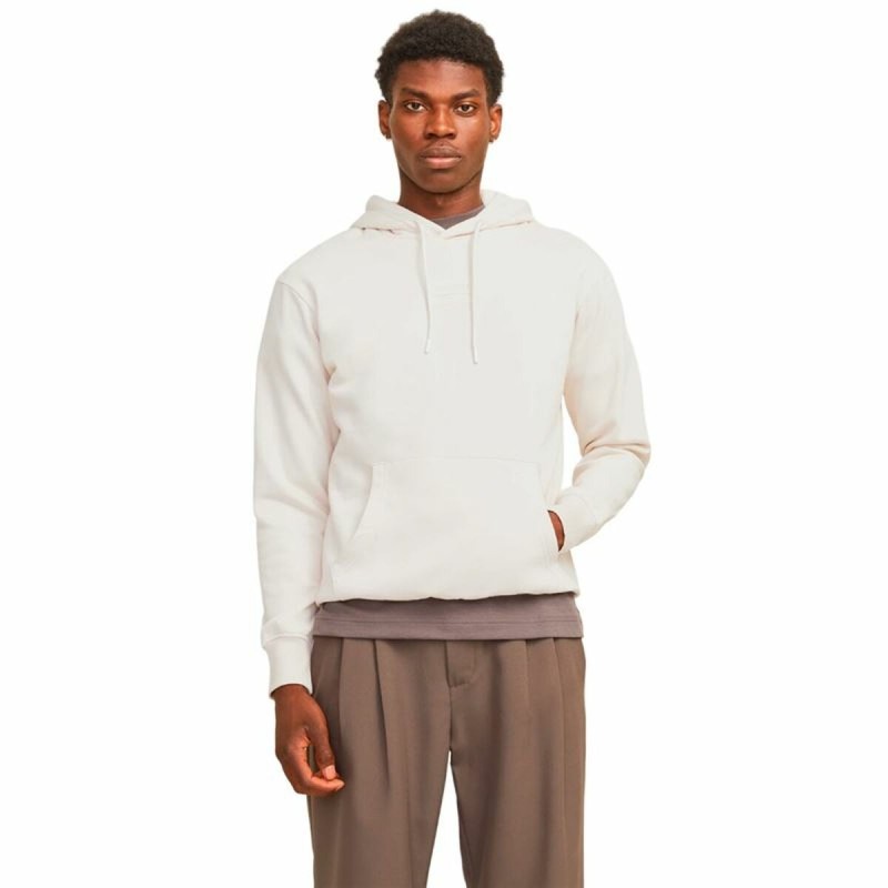 Sweat à capuche homme Jack & Jones Jjhakkai Moonbeam