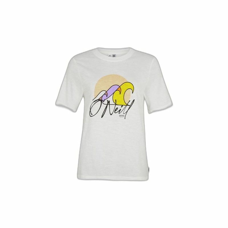 T-shirt à manches courtes femme O'Neill Luano Graphic Blanc