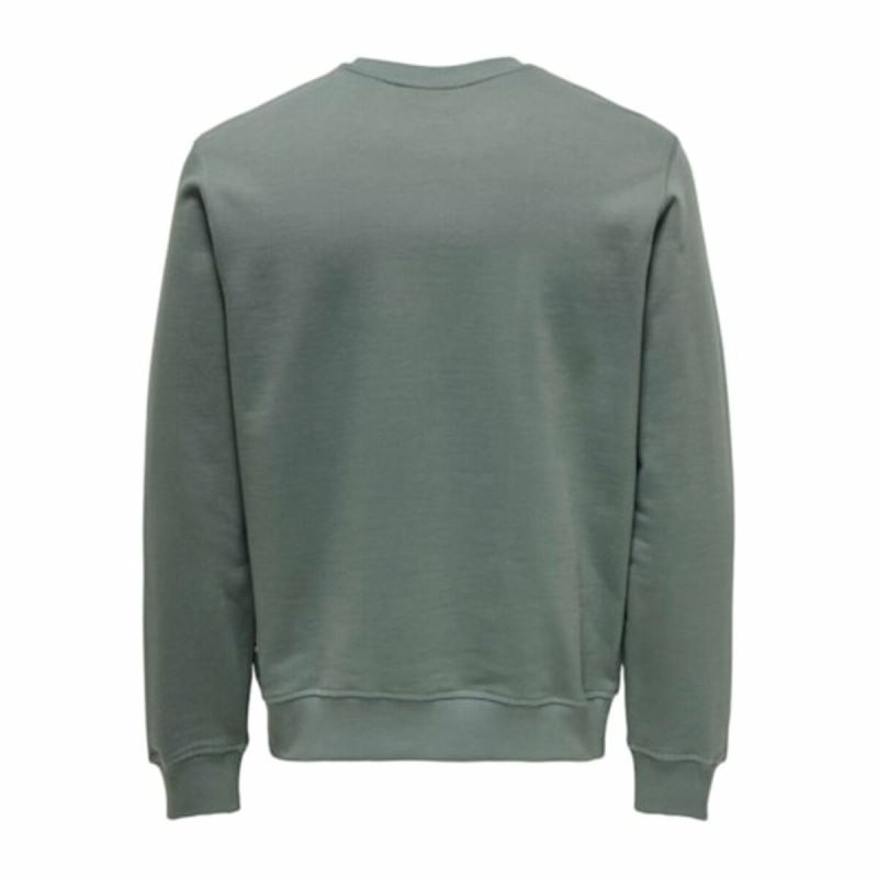 Sweat sans capuche homme Only & Sons Onsdan Unshed Reg Crew Neck Vert foncé