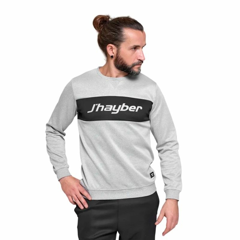 Sweat sans capuche homme J-Hayber Essential Gris clair