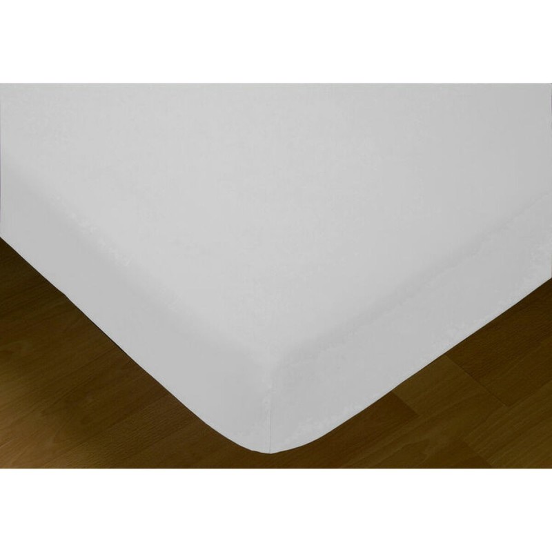 Drap housse Hosteline IRIS Blanc Lit de 120