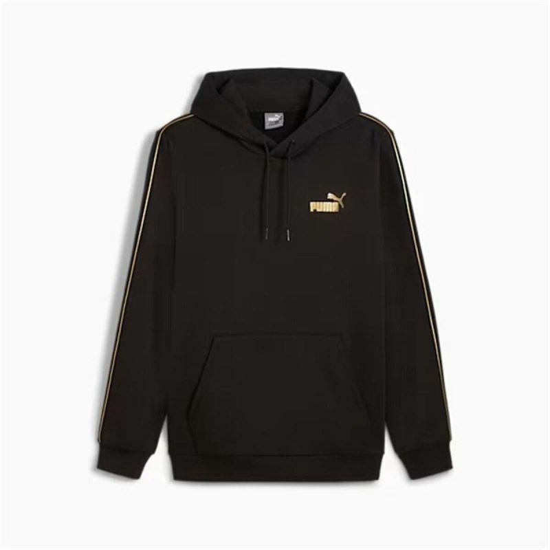 Sweat à capuche homme Puma Ess Tape Minimal Gold Fl Noir