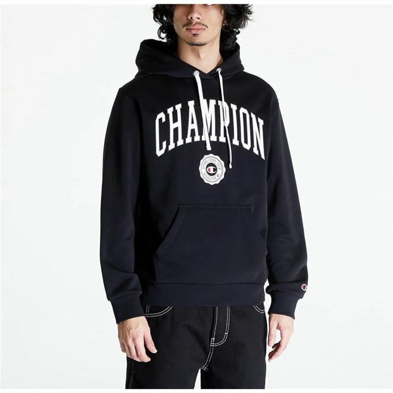 Sweat à capuche homme Champion Noir