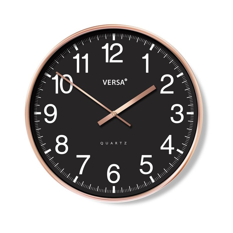 Horloge Murale Versa Noir Plastique 4