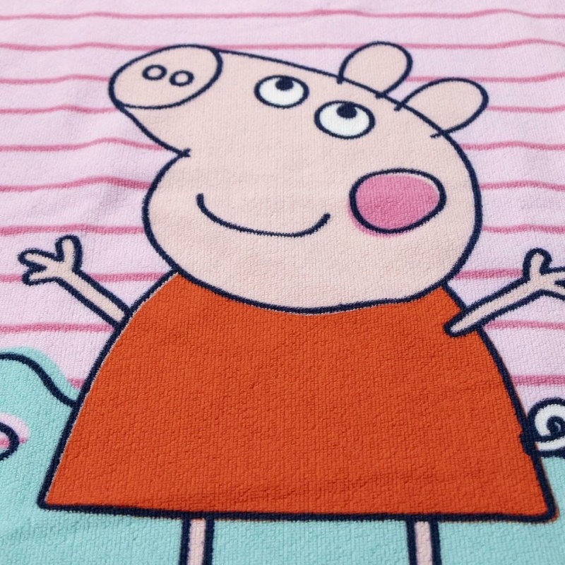 Serviette poncho avec capuche Peppa Pig Rose 50 x 115 cm