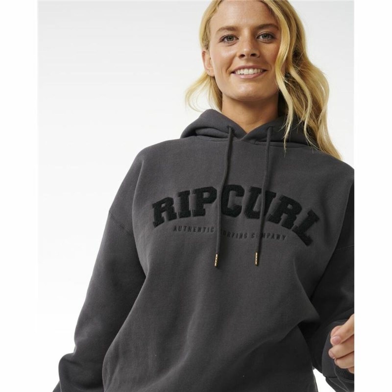 Sweat à capuche femme Rip Curl Varsity Noir