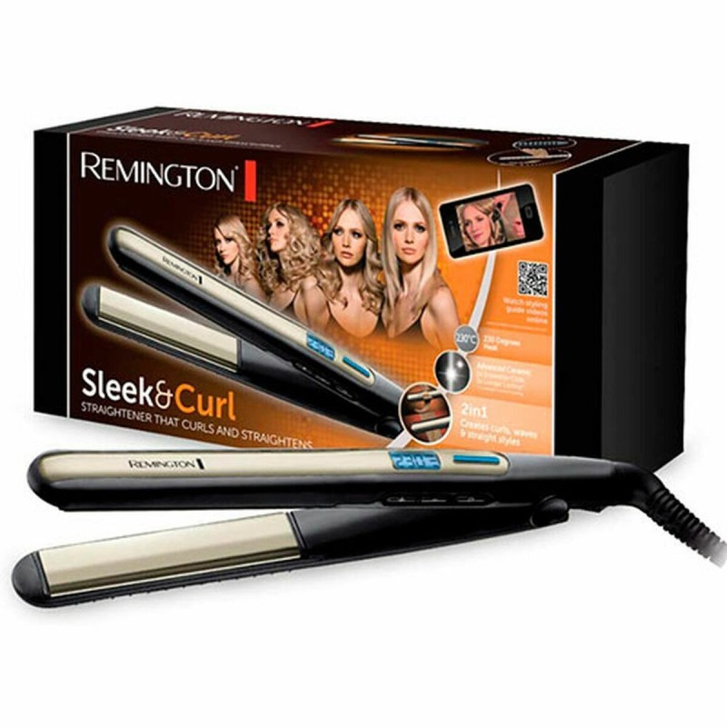 Lisseur à cheveux Remington Sleek & Curl Noir 110 mm 150°C - 230°C