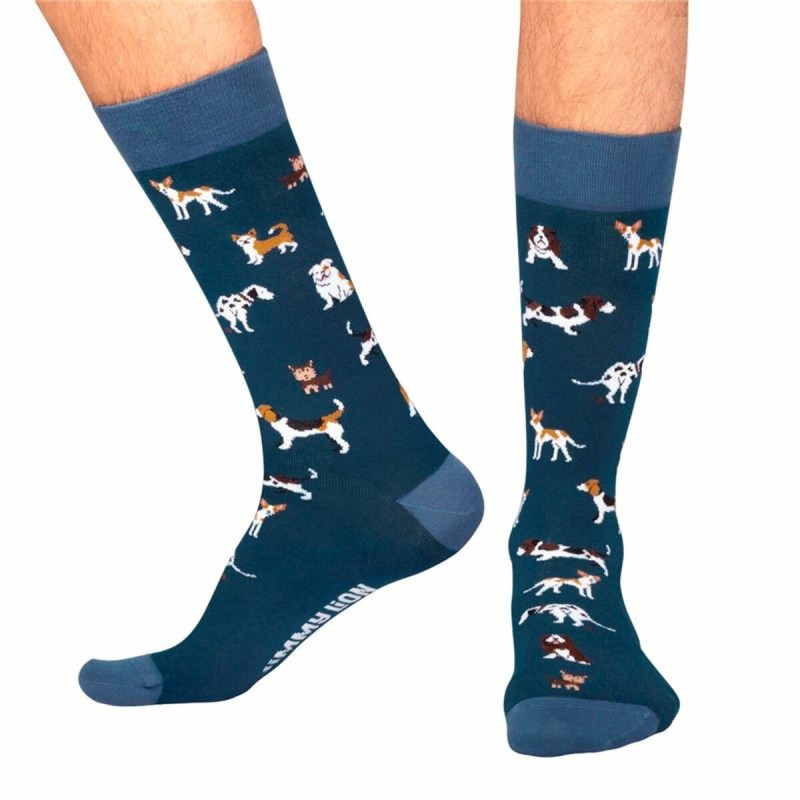 Chaussettes Jimmy Lion Dogs Bleu 41-46