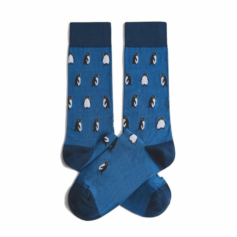 Chaussettes Jimmy Lion Penguins Bleu 36-40