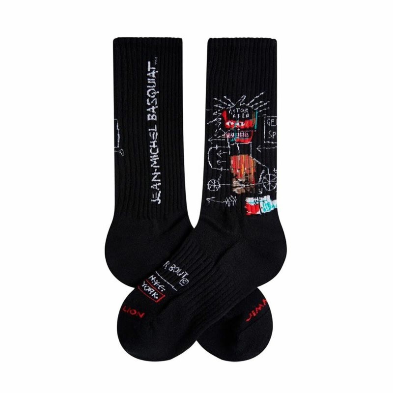 Chaussettes Jimmy Lion Basquiat Gem Spa Noir 36-40