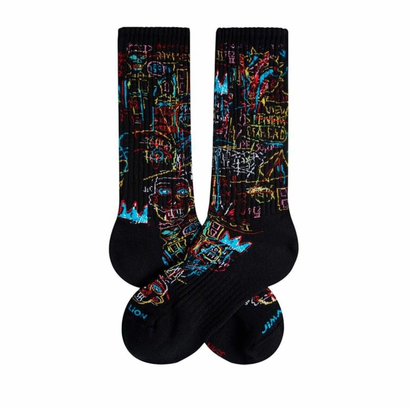 Chaussettes Jimmy Lion Basquiat Kings Of Noir 41-46