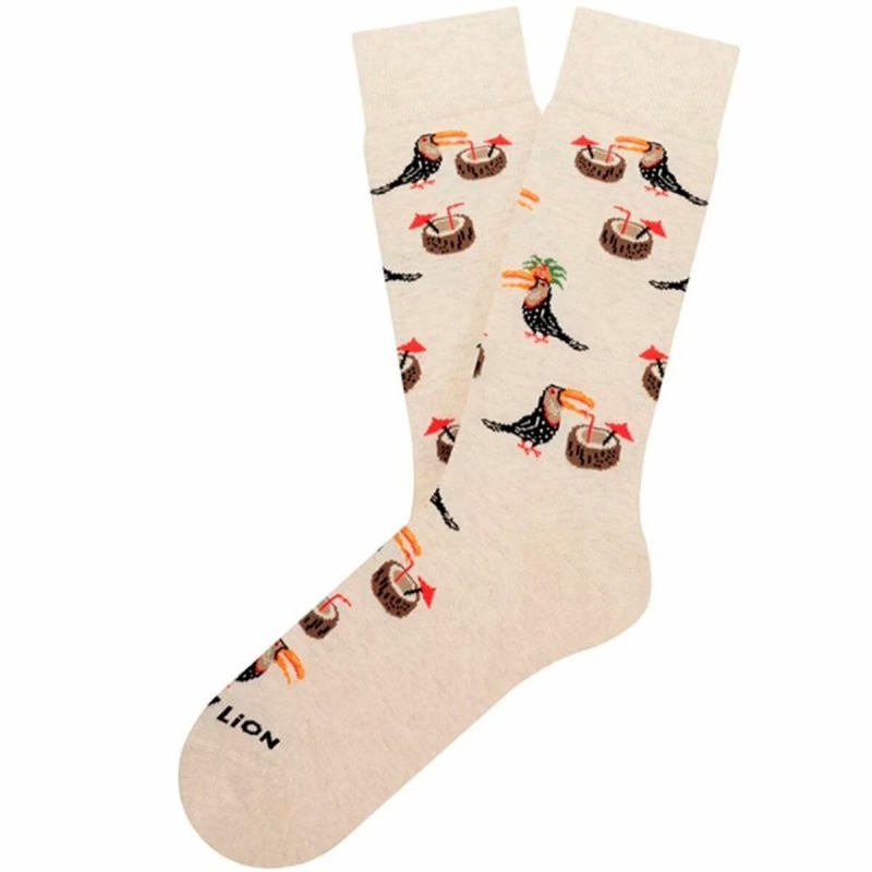 Chaussettes Jimmy Lion Tropical Toucan Beige 41-46