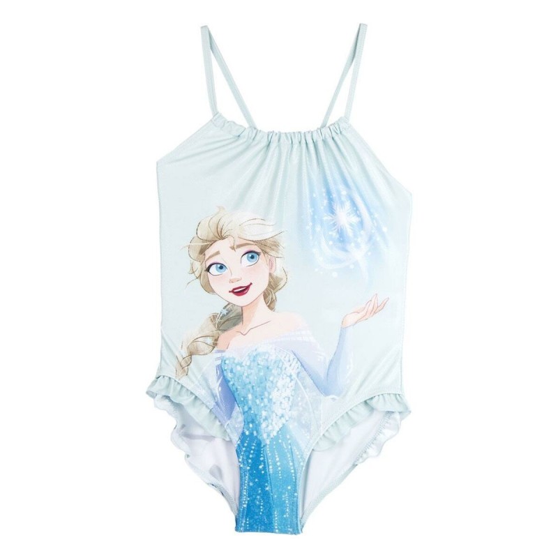 Maillot de Bain Fille Frozen Bleu clair