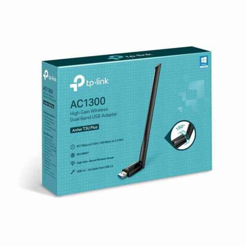 Adaptateur USB Wifi TP-Link ARCHER T3U PLUS AC1300 Noir