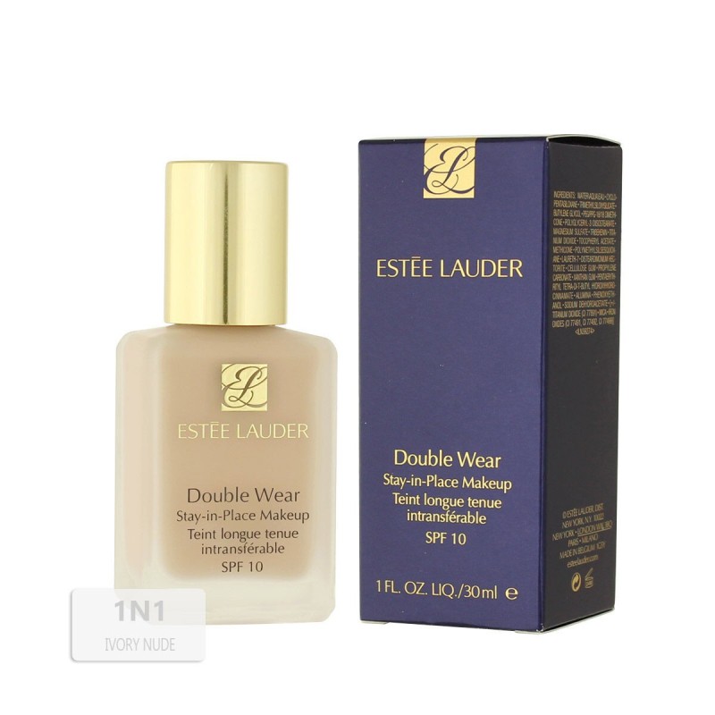 Base de maquillage liquide Estee Lauder Double Wear Stay-in-Place Nº 1N1 Ivory Nude Spf 10 30 ml