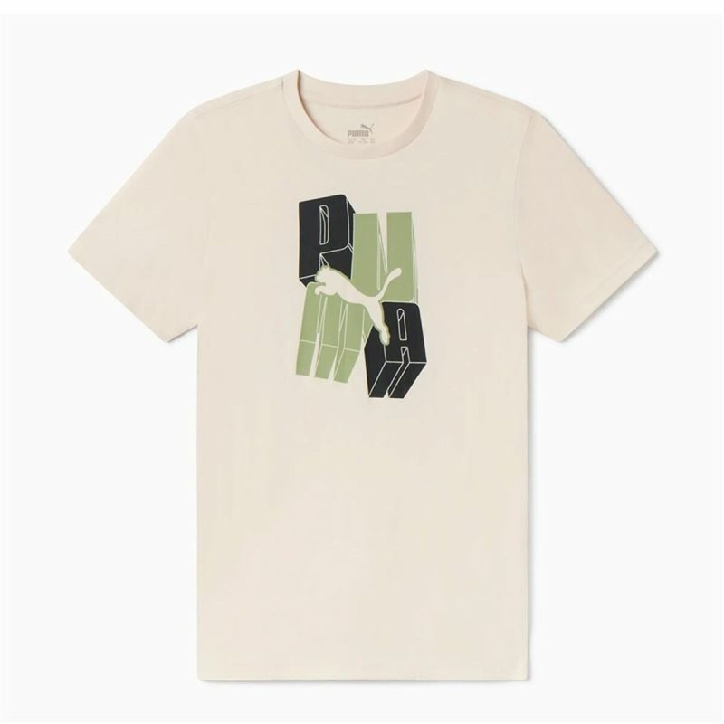 T shirt à manches courtes Enfant Puma Essentials+ Graphic Vert tendre