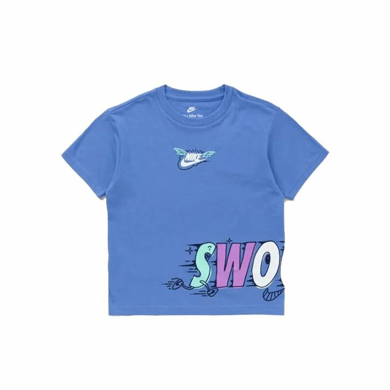 T shirt à manches courtes Enfant Nike Nsw Art Rlxd Ss Gfx Niño Nike Polar Indigo