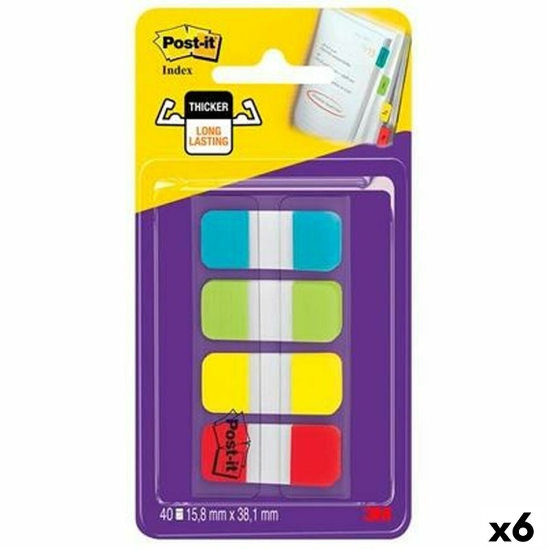 Ensemble de Notes Adhésives Post-it Index Multicouleur 40 Volets 15